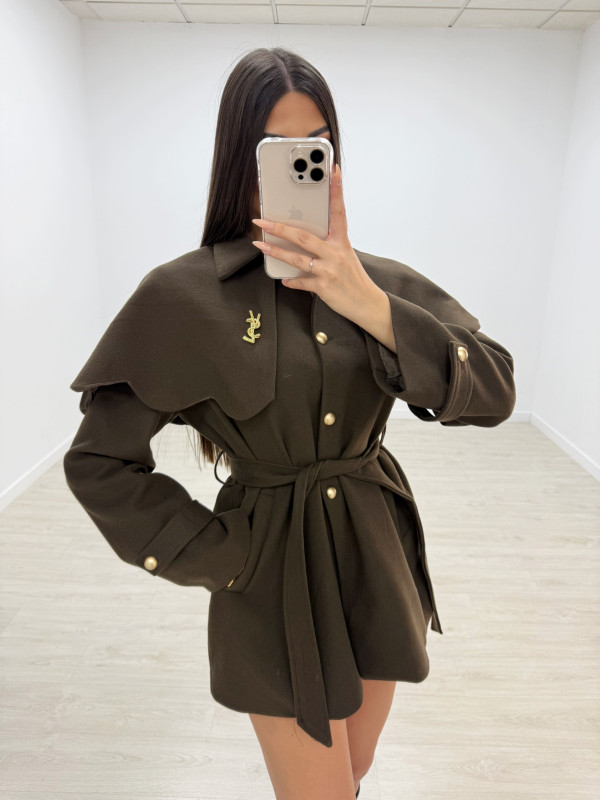 ABRIGO CAPA YSL VERDE